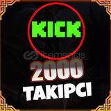 Kick 2000 Takipçi (Hızlı Büyüme Garantili)