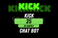 KICK 25 CHAT BOT EMOJİ- 30 DAKİKA / HIZLI KICK 25 CHAT BOT EMOJİ- 30 DAKİKA / HIZLI