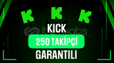 ⭐️Kick 250 Takipçi ♻️30Gün Garanti⭐️
