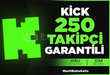 ⭐Kick 250 Takipci +Garanti⭐