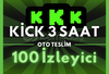⭐️KICK 3 SAAT 100 GERÇEK İZLEYİCİ (OTO)⭐️