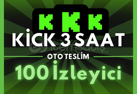 ⭐️KICK 3 SAAT 100 GERÇEK İZLEYİCİ (OTO)⭐️ ⭐️KICK 3 SAAT 100 GERÇEK İZLEYİCİ (OTO)⭐️