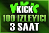 ✨Kick | 3 Saat 100 İzleyici | Garantili✨