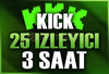 ✨Kick | 3 Saat 25 İzleyici | Garantili✨