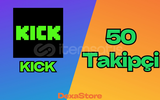 ⭐Kick 50 Takipçi⭐60 Gün Garanti