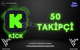 ⭐Kick 50 Takipçi⭐60 Gün Garanti