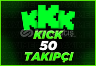 KİCK 50 TAKİPÇİ (SINIRSIZ GARANTİLİ)