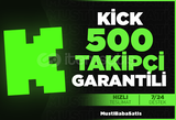 ⭐Kick 500 Takipci +Garanti⭐