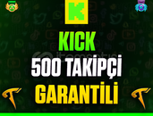 ⭐️☘️Kick 500 Takipçi❤️Garanti & Sorunsuz❤️