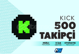 ⭐️KİCK 500 TAKİPÇİ | GARANTİLİ⭐️