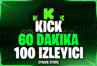 ⭐Kick 60 Dakika 100 Canlı Yayın İzleyici