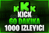⭐Kick 60 Dakika +1000 Canlı Yayın İzleyici⭐