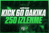 Kick 60 Dakika 250 Canlı İzleyici