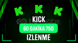 ⭐️Kick 60Dakika 750İzleyici⭐️