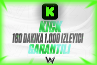 KICK GARANTILI 180 DAKIKA 1000 IZLEYICI