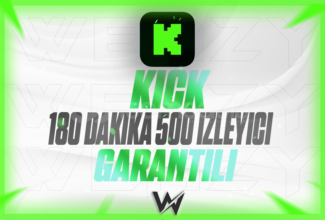 KICK GARANTILI 180 DAKIKA 500 IZLEYICI KICK GARANTILI 180 DAKIKA 500 IZLEYICI
