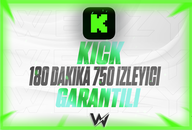 KICK GARANTILI 180 DAKIKA 750 IZLEYICI
