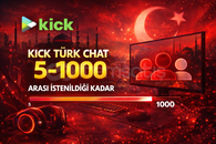 ⭐KİCK TR chat 5-1000 isteğe göre⭐