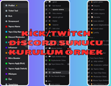 Kick/Twitch için Hazır Discord Sunucusu