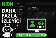 Kick Yayınlarınız İçin İzleyici Botu