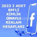 KİMLİK ONAYLI FACEBOOK REKLAM HESAPLARI 2BM li 