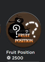 King Legacy Fruit Position