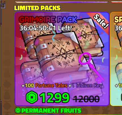 King Legacy Grimoire Pack King Legacy Grimoire Pack
