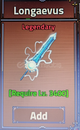 King Legacy Longaevus Sword 