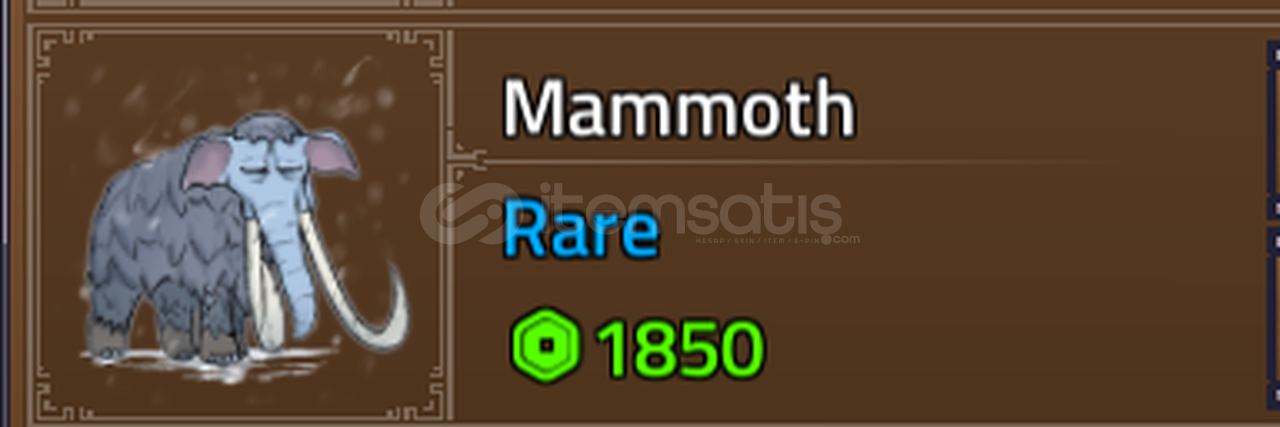 King Legacy PERMANENT Mammoth King Legacy PERMANENT Mammoth