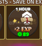 King Legacy x2 Exp 1 Hour 
