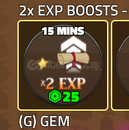 King Legacy x2 Exp 15 Mins