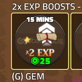 King Legacy x2 Exp 15 Mins
