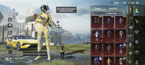 Kiralık pubg hesabı 2 Spor araba sarı mumya 