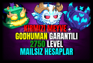 ⭐KIRMIZI MEYVE GARANTILI 2750 LVL HESAP⭐ ⭐KIRMIZI MEYVE GARANTILI 2750 LVL HESAP⭐