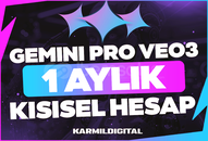 [KİŞİSEL] 1 AYLIK GEMINI PRO + VEO 3 HESAP 