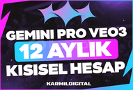 [KİŞİSEL] 12 AYLIK GEMINI PRO + VEO 3 HESAP