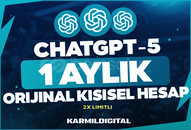 [Kişisel]✅ChatGPT-5 Plus - GARANTILI - 1 Aylık