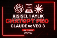 Kişisel ChatGPT-VEO3-Claude-Cortex (1 AY)