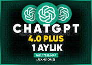 Kişisel ChatGPT Plus Tedarik - 1 Aylık