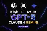 ( KİŞİSEL! ) GPT-5 - Claude 4 - Gemini PRO ✅