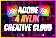 ⭐KİŞİSEL HESAP ⭐4 AYLIK ADOBE CREATİVE CLOUD