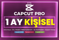 [ Kişisel Hesap✅] Pc+Mobil⭐ | CapCut Pro - 1 Ay