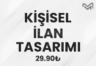 Kişisel İlan Tasarımı - Gün İçinde Teslim