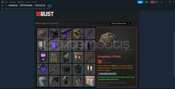 Kişisel Rust Hesabı + 61 skinli