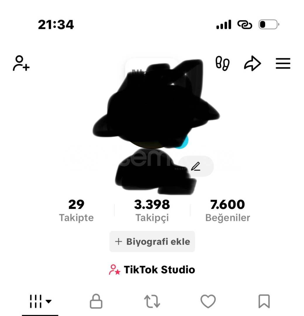 Kişisel tiktok hesabım 3000 takipçili Kişisel tiktok hesabım 3000 takipçili
