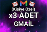 ⭐️KİŞİYE ÖZEL 3 ADET GMAİL ⭐️SIKINTISIZ⭐️