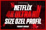KİŞİYE ÖZEL | 4K Netflix 1 Aylık + Garanti
