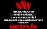 ✨KİŞİYE ÖZEL | 4K ULTRA HD GARANTİ 1 AY NETFLİX