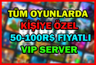 Kişiye Özel 50-100 Robuxluk Vip Server Kişiye Özel 50-100 Robuxluk Vip Server