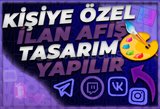 ⭐KİŞİYE ÖZEL İLAN AFİŞ TASARIMI ⭐